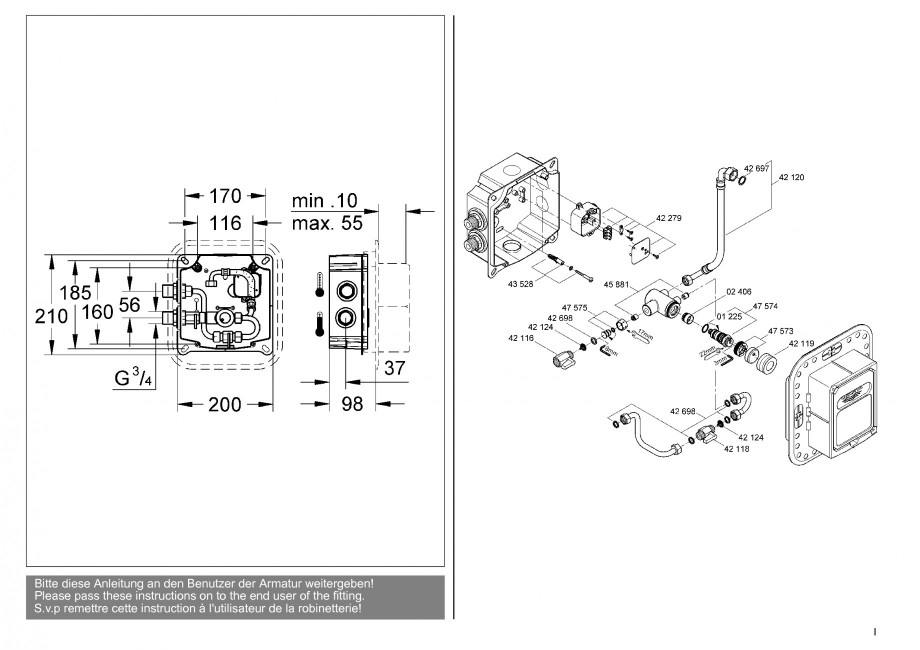 Schema montaj thermostat contact