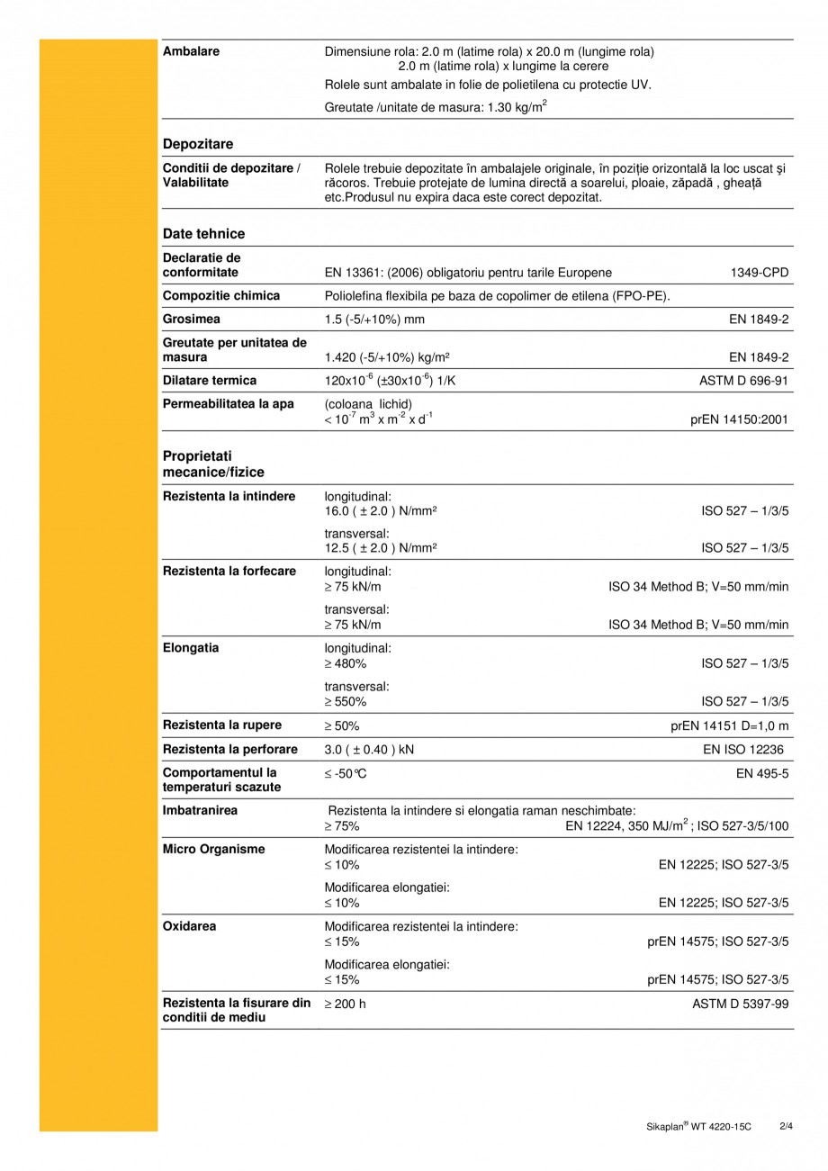 fisa tehnica membrana de hidroizolatie pentru bazine de fisa tehnica membrana de hidroizolatie pentru bazine de