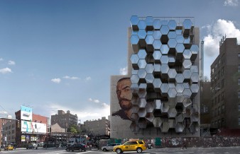 Case hexagonale construite pentru a se adăposti oamenii străzii, în New York