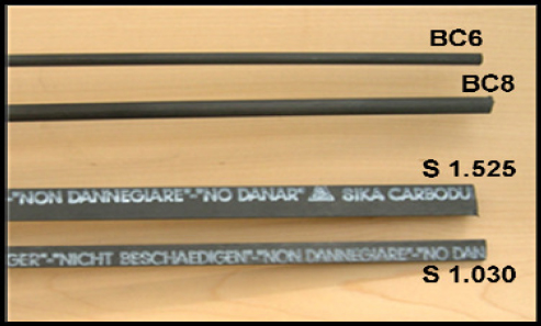 Tipuri de fibre de carbon Sika CarboDur® NSM