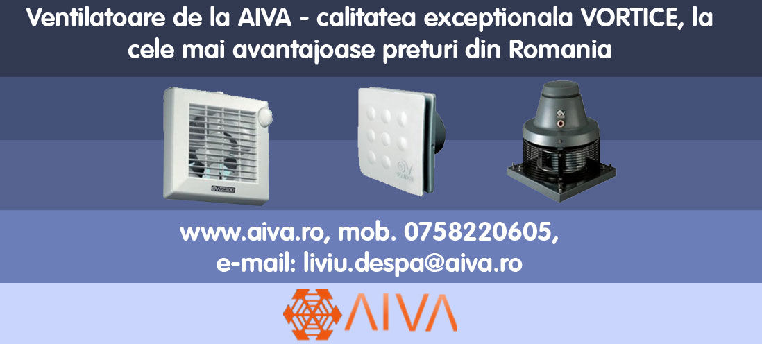 Ventilatoare de la AIVA - calitatea exceptionala VORTICE