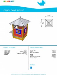 Echipament de joaca pentru copii - GAME HOUSE 120453M