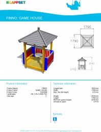Echipament de joaca pentru copii - GAME HOUSE 120455M
