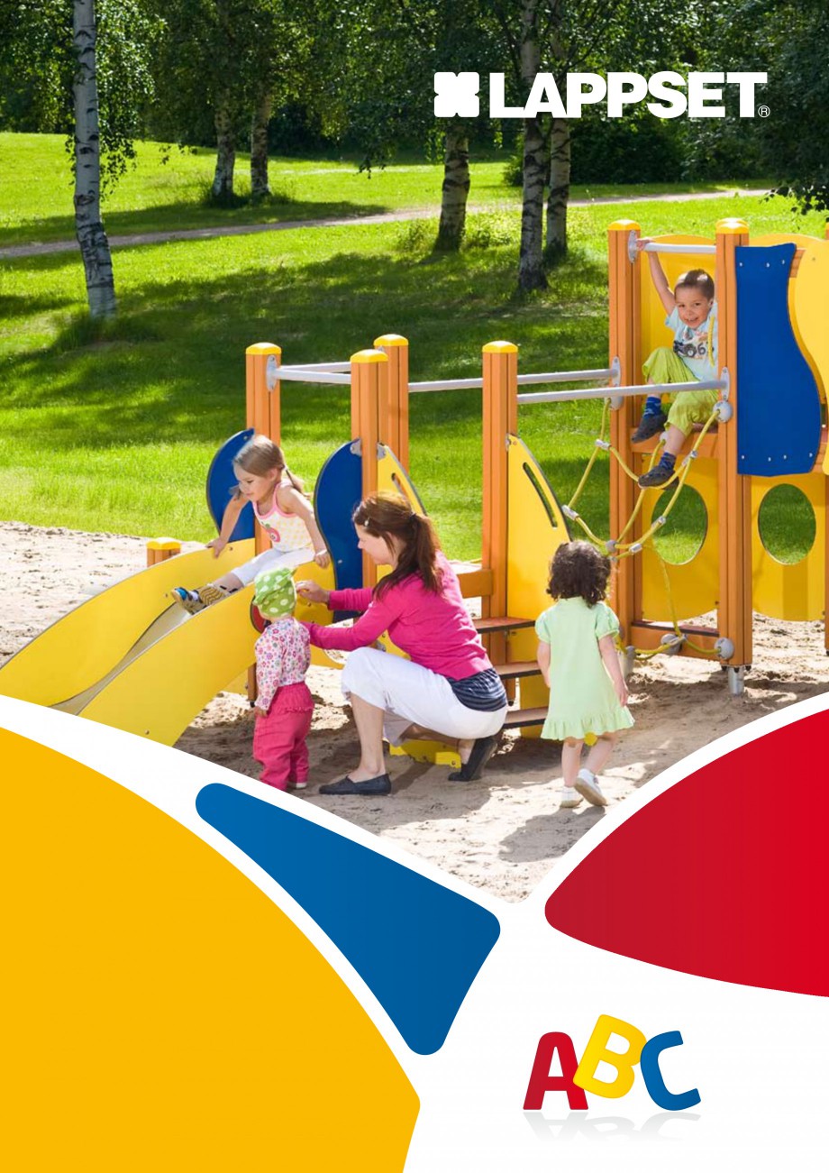 Pagina 1-Echipamente de joaca din lemn pentru copii foarte mici LAPPSET FINNO ABC Catalog, brosura Engleza...