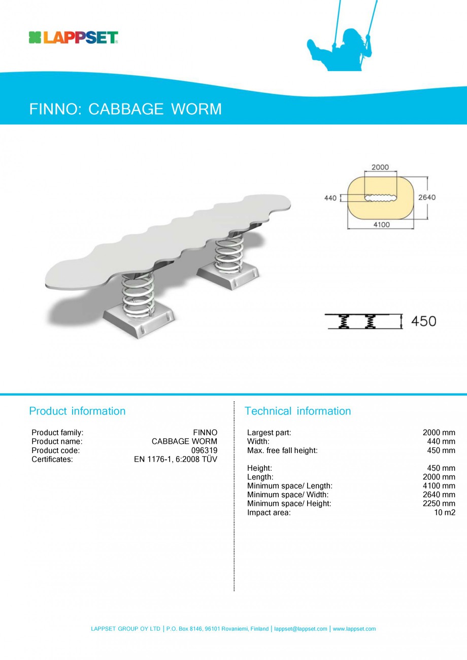 Pagina 12-Echipamente de joaca din lemn pentru copii LAPPSET NEW FINNO Fisa tehnica Engleza  WOOD

Technical...
