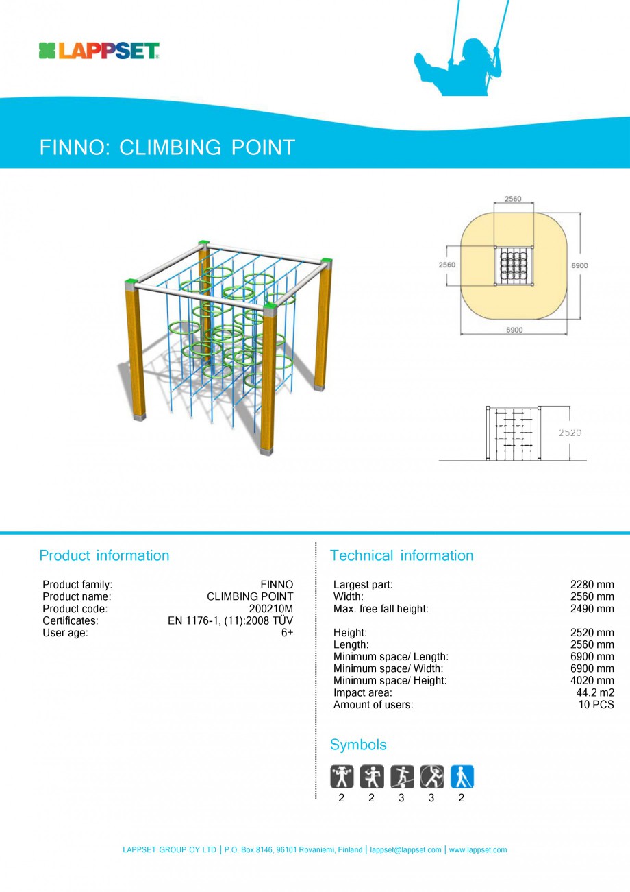 Pagina 16-Echipamente de joaca din lemn pentru copii LAPPSET NEW FINNO Fisa tehnica Engleza  8146, 96101...