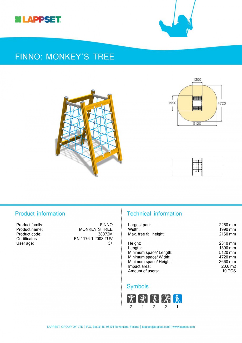 Pagina 38-Echipamente de joaca din lemn pentru copii LAPPSET NEW FINNO Fisa tehnica Engleza 