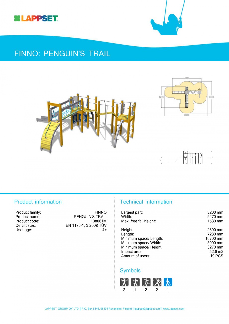 Pagina 44-Echipamente de joaca din lemn pentru copii LAPPSET NEW FINNO Fisa tehnica Engleza 