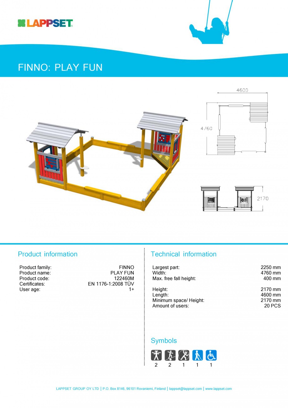 Pagina 47-Echipamente de joaca din lemn pentru copii LAPPSET NEW FINNO Fisa tehnica Engleza 