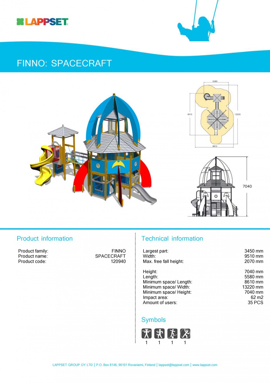 Pagina 55-Echipamente de joaca din lemn pentru copii LAPPSET NEW FINNO Fisa tehnica Engleza 