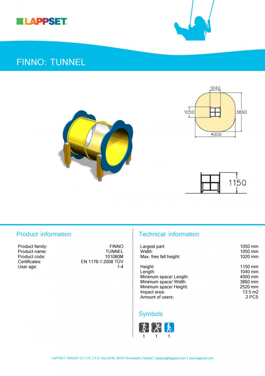 Pagina 65-Echipamente de joaca din lemn pentru copii LAPPSET NEW FINNO Fisa tehnica Engleza 