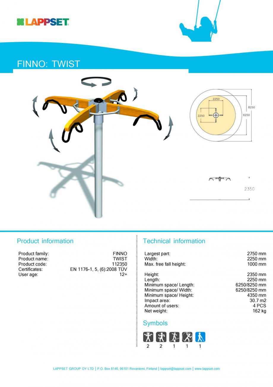 Pagina 66-Echipamente de joaca din lemn pentru copii LAPPSET NEW FINNO Fisa tehnica Engleza 