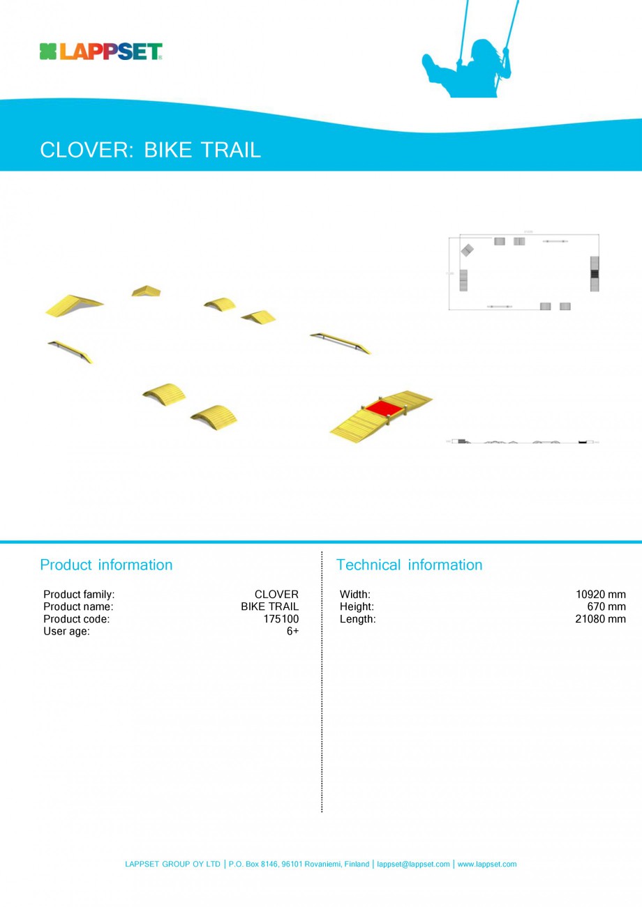 Pagina 9-Echipamente de joaca pentru copii LAPPSET CLOVER Fisa tehnica Engleza formation

Product information...