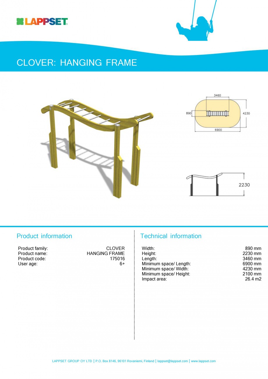 Pagina 22-Echipamente de joaca pentru copii LAPPSET CLOVER Fisa tehnica Engleza 