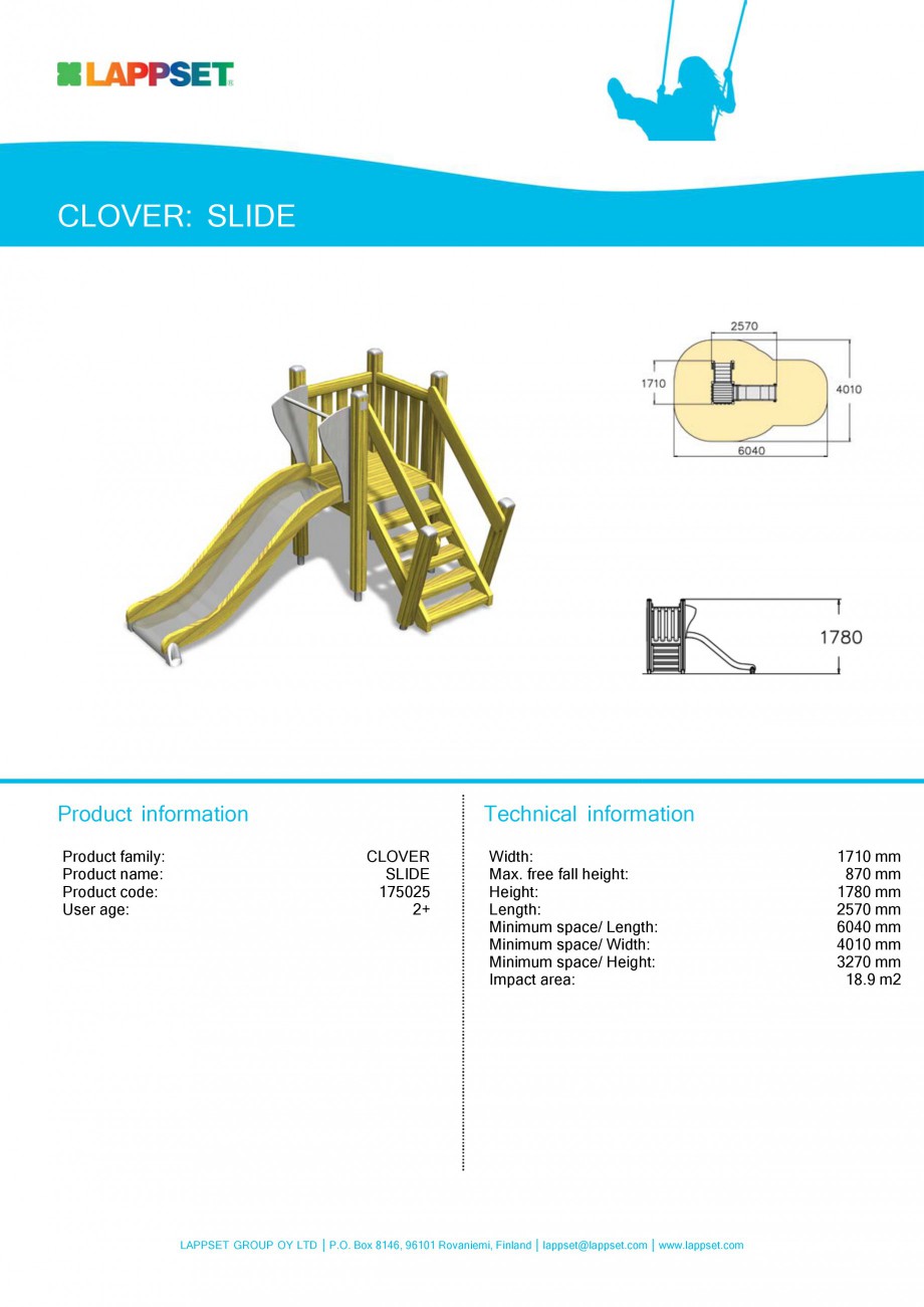 Pagina 27-Echipamente de joaca pentru copii LAPPSET CLOVER Fisa tehnica Engleza 