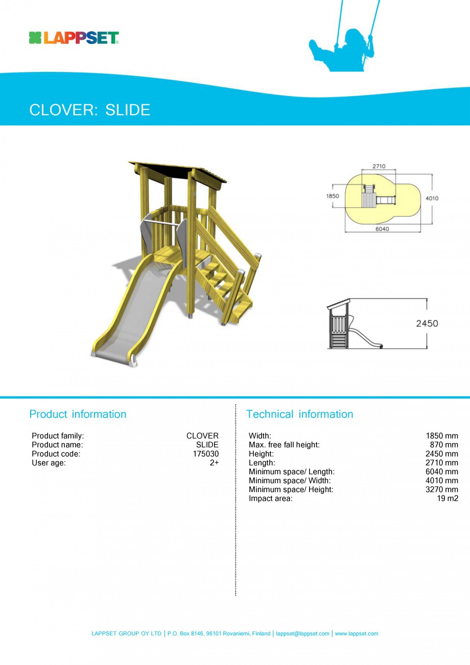 Pagina 29-Echipamente de joaca pentru copii LAPPSET CLOVER Fisa tehnica Engleza 