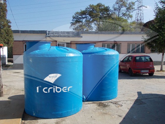 CRIBER Rezervor vertical - 8000 litri - Rezervoare subterane si supraterane din fibra de sticla CRIBER
