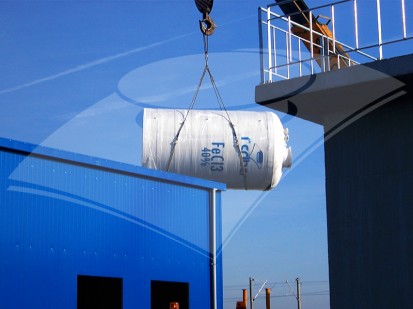 Rezervor vertical - stocare clorura ferica - 25 mc Rezervoare din fibra de sticla