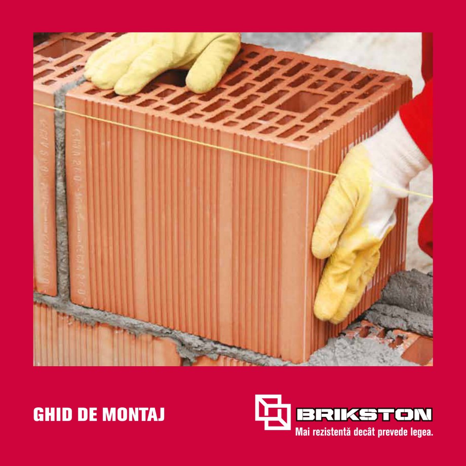 Pagina 1-Ghid de montaj caramizi BRIKSTON CV D 170, CV D 210, CV D170/290, GO, CF 63 MODEL 01, BKS 11.5, BKS ...