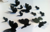 Stickere decorative fluturi 3D  pentru camera copiilor WALPLUS