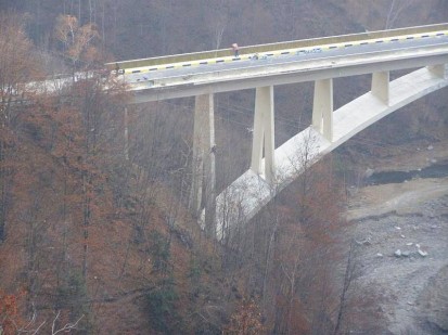 34. Vopsirea structurii din beton detaliu Reparatii Viaduct Valea lui Stan