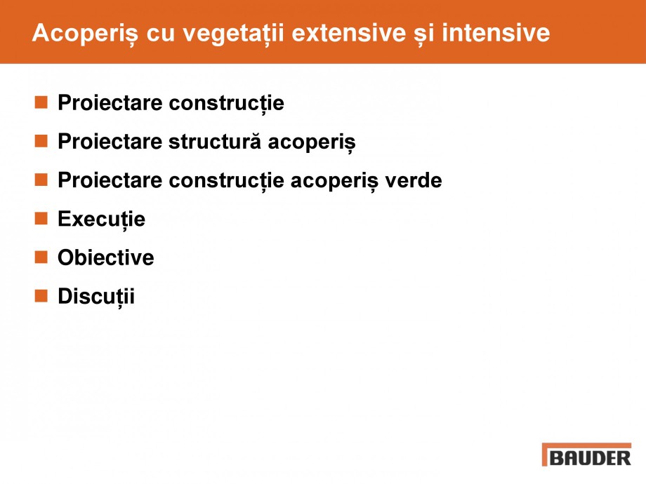 Pagina 2-Acoperis cu vegetatii extensive si intensive   BAUDER Catalog, brosura Romana g/m²

Voal de...