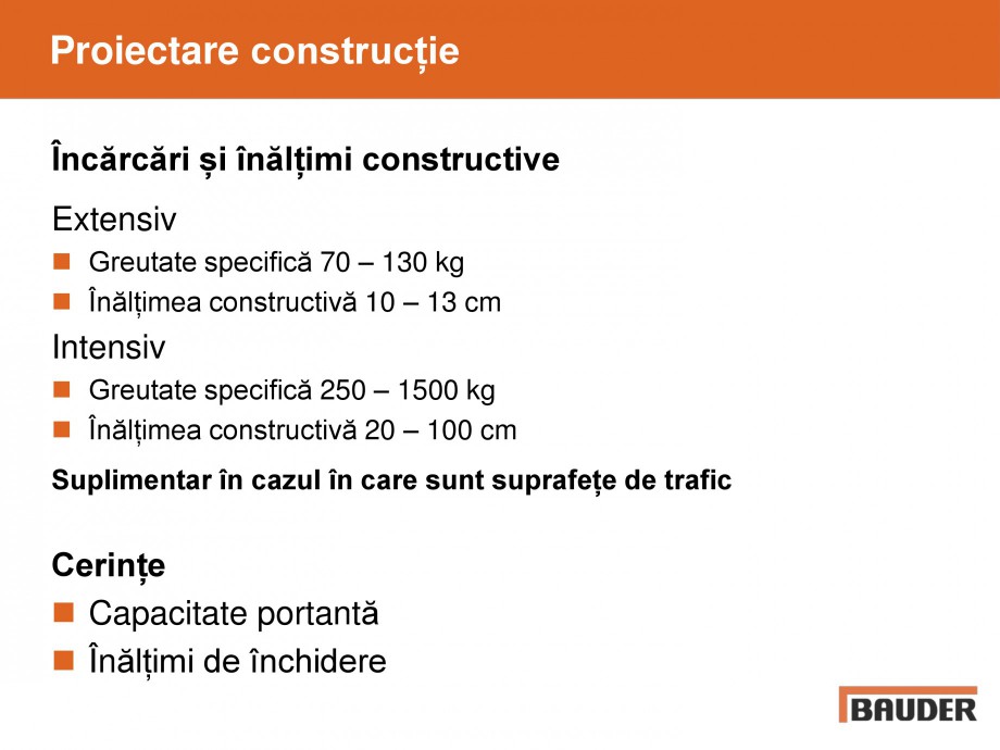 Pagina 10-Acoperis cu vegetatii extensive si intensive   BAUDER Catalog, brosura Romana  acoperiș verde...