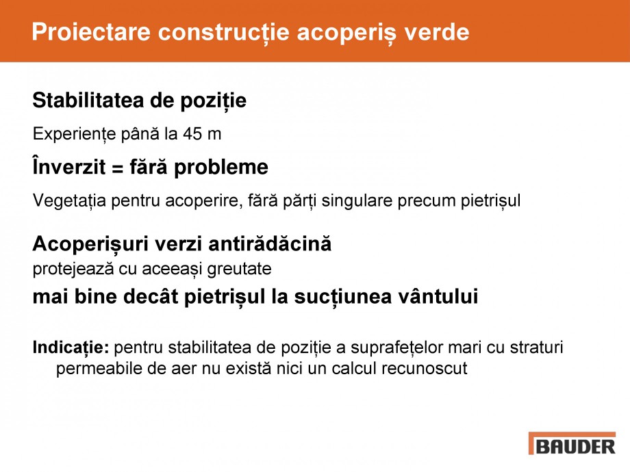 Pagina 30-Acoperis cu vegetatii extensive si intensive   BAUDER Catalog, brosura Romana 