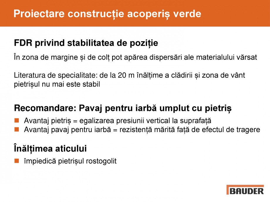 Pagina 32-Acoperis cu vegetatii extensive si intensive   BAUDER Catalog, brosura Romana 