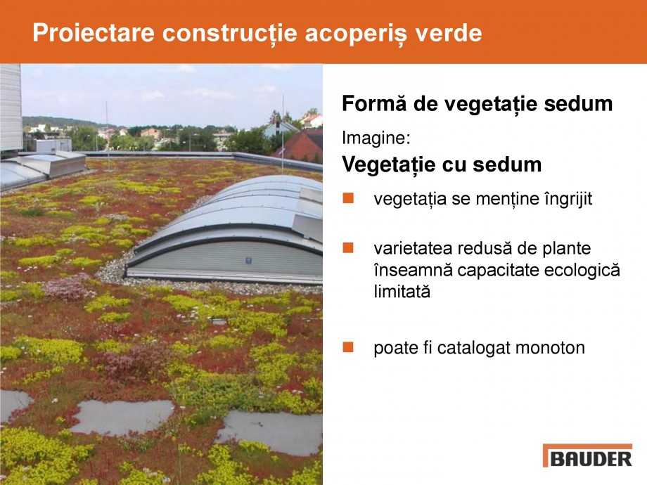 Pagina 38-Acoperis cu vegetatii extensive si intensive   BAUDER Catalog, brosura Romana 