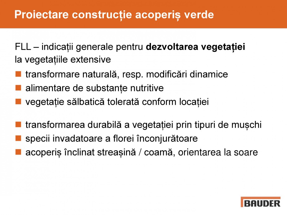 Pagina 39-Acoperis cu vegetatii extensive si intensive   BAUDER Catalog, brosura Romana 