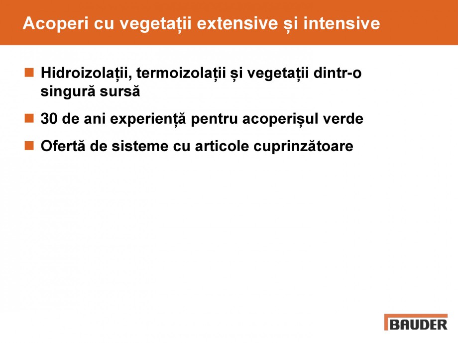 Pagina 56-Acoperis cu vegetatii extensive si intensive   BAUDER Catalog, brosura Romana 