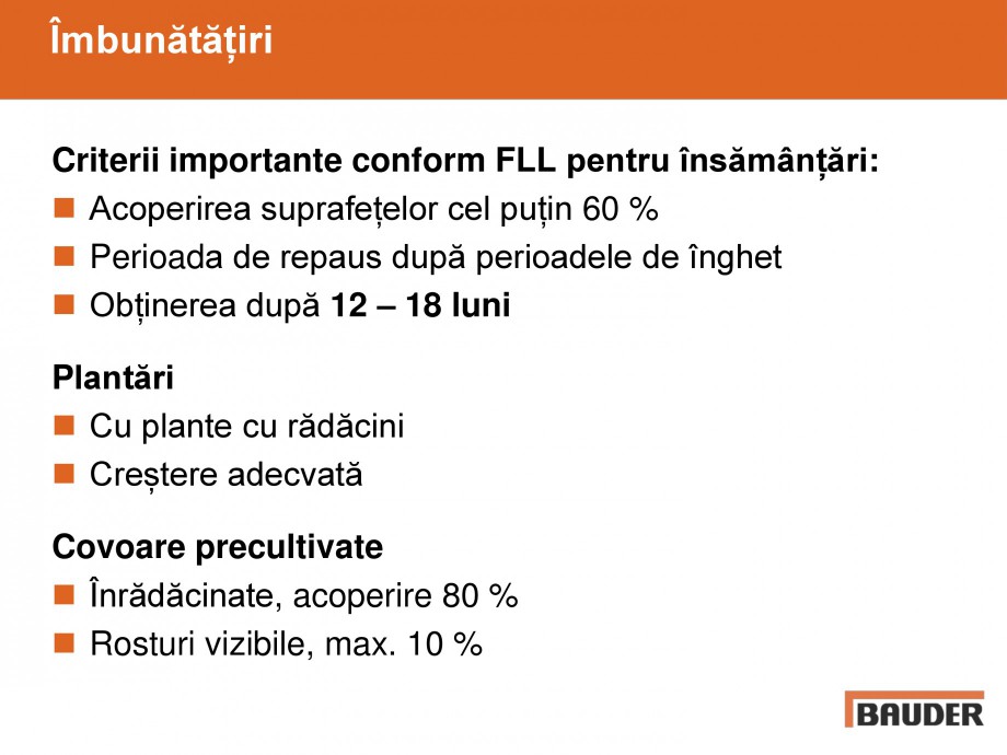 Pagina 14-Acoperisuri verzi - Metode de inverzire si intretinere BAUDER Catalog, brosura Romana 