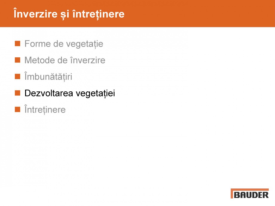 Pagina 15-Acoperisuri verzi - Metode de inverzire si intretinere BAUDER Catalog, brosura Romana 