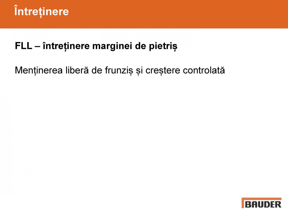 Pagina 38-Acoperisuri verzi - Metode de inverzire si intretinere BAUDER Catalog, brosura Romana 