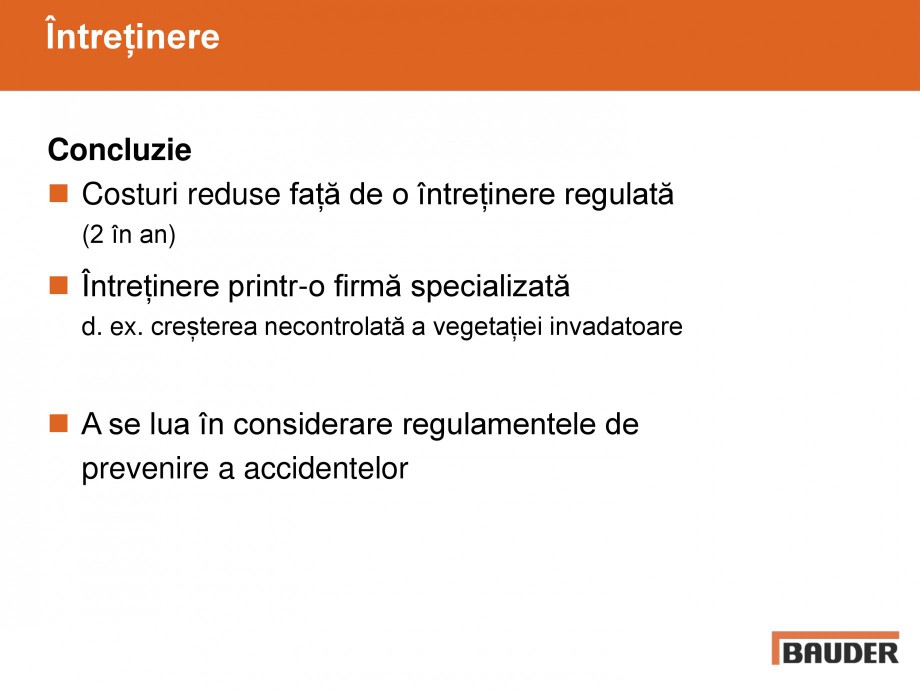 Pagina 39-Acoperisuri verzi - Metode de inverzire si intretinere BAUDER Catalog, brosura Romana 