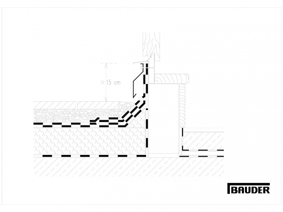 Pagina 1-CAD-DWG Termoizolatie terase circulabile 3 BAUDER Detaliu de montaj 