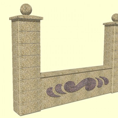 Prefabet Gard spalat infinit - Garduri modulare din beton pentru curte si gradina Prefabet