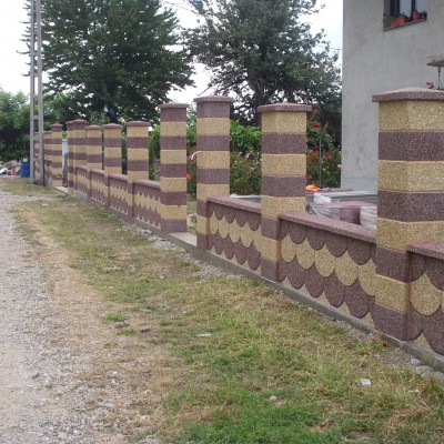 Prefabet Gard model fagure - Garduri modulare din beton pentru curte si gradina Prefabet