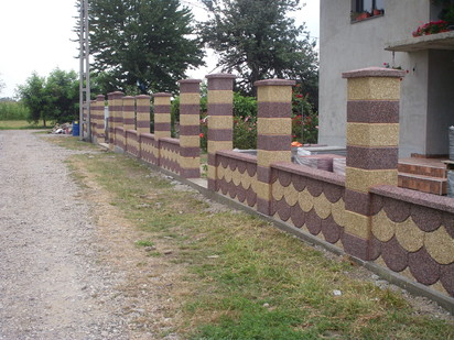 Gard model fagure Spalat Gard modular din beton