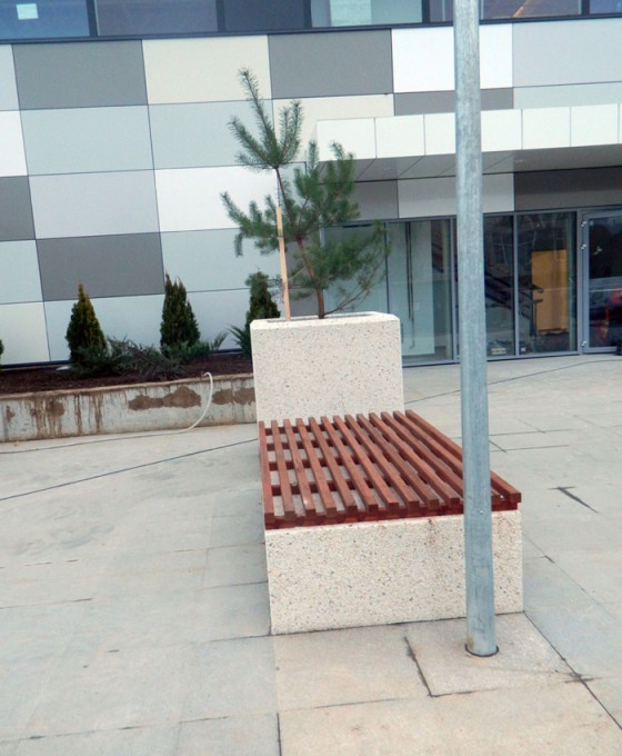 Prefabet Banca din beton - Mobilier urban din beton si piatra spalata Prefabet