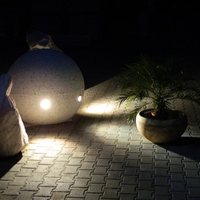 Prefabet Bolard iluminat - Mobilier urban din beton si piatra spalata Prefabet