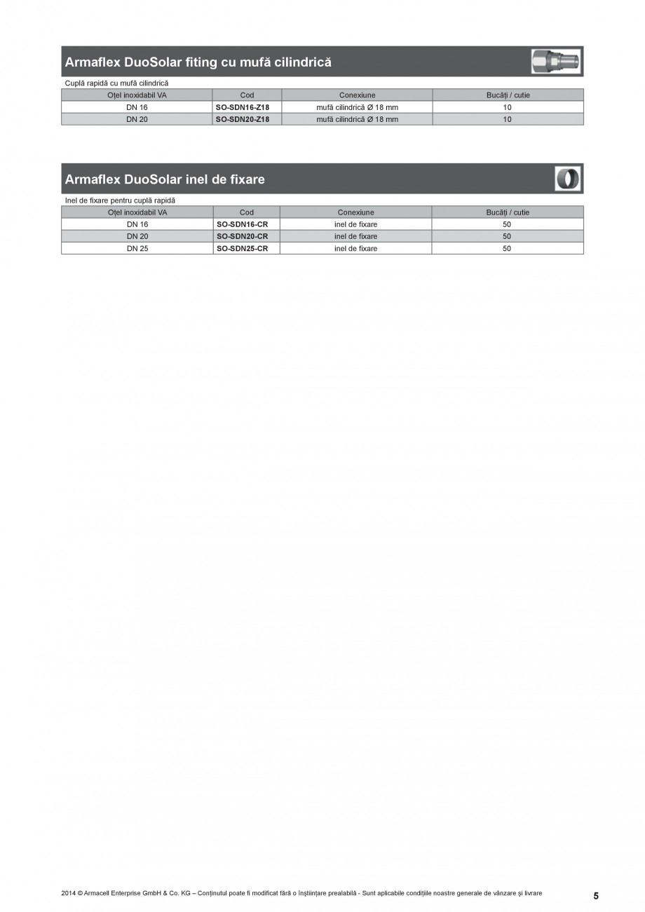 Pagina 5-Sistem de tevi preizolate cu cauciuc elastomeric ARMACELL Armaflex DuoSolar Fisa tehnica Romana e...