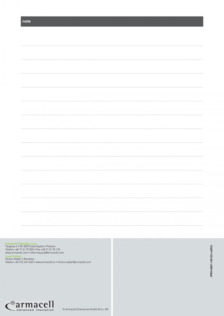 Pagina 6-Izolatie din elastomer cu protectie din metal ARMACELL Arma-Check Silver Fisa tehnica Romana...