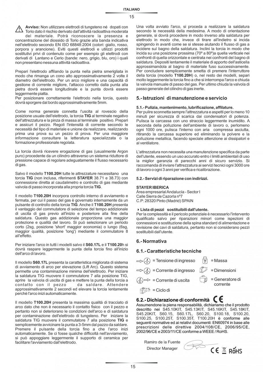 Pagina 19-Aparate de sudura tip invertor STAYER WELDING 0-100 A, 0-130 A, 0-150 A, 0-160 A, 0-180 A, Masca...