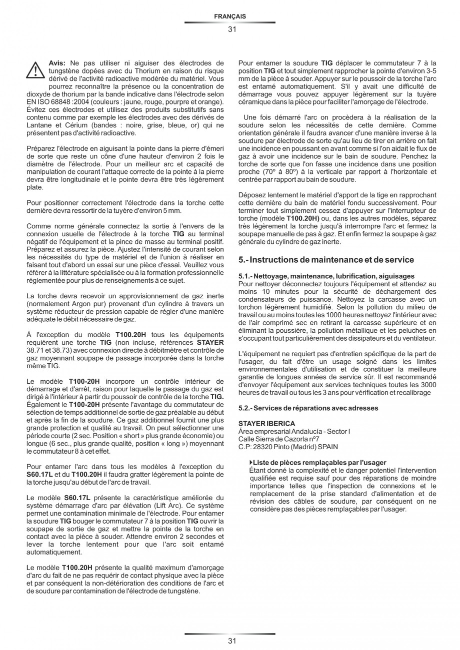 Pagina 35-Aparate de sudura tip invertor STAYER WELDING 0-100 A, 0-130 A, 0-150 A, 0-160 A, 0-180 A, Masca...