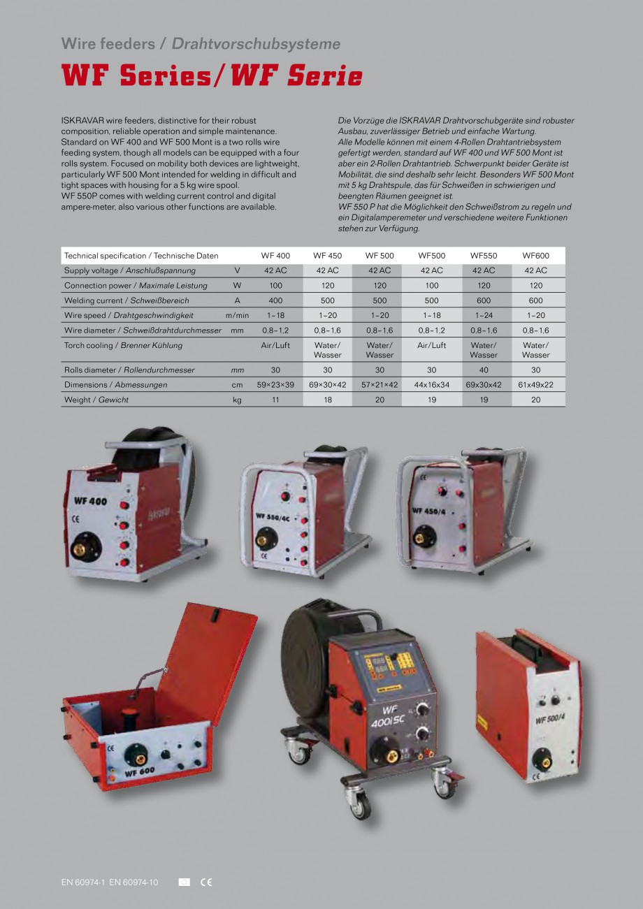 Pagina 10-Aparate de sudura MIG Iskra VARJENJE MIG 150, MIG 170, MIG 200 B, MIG 200, MIG 210 L Catalog,...