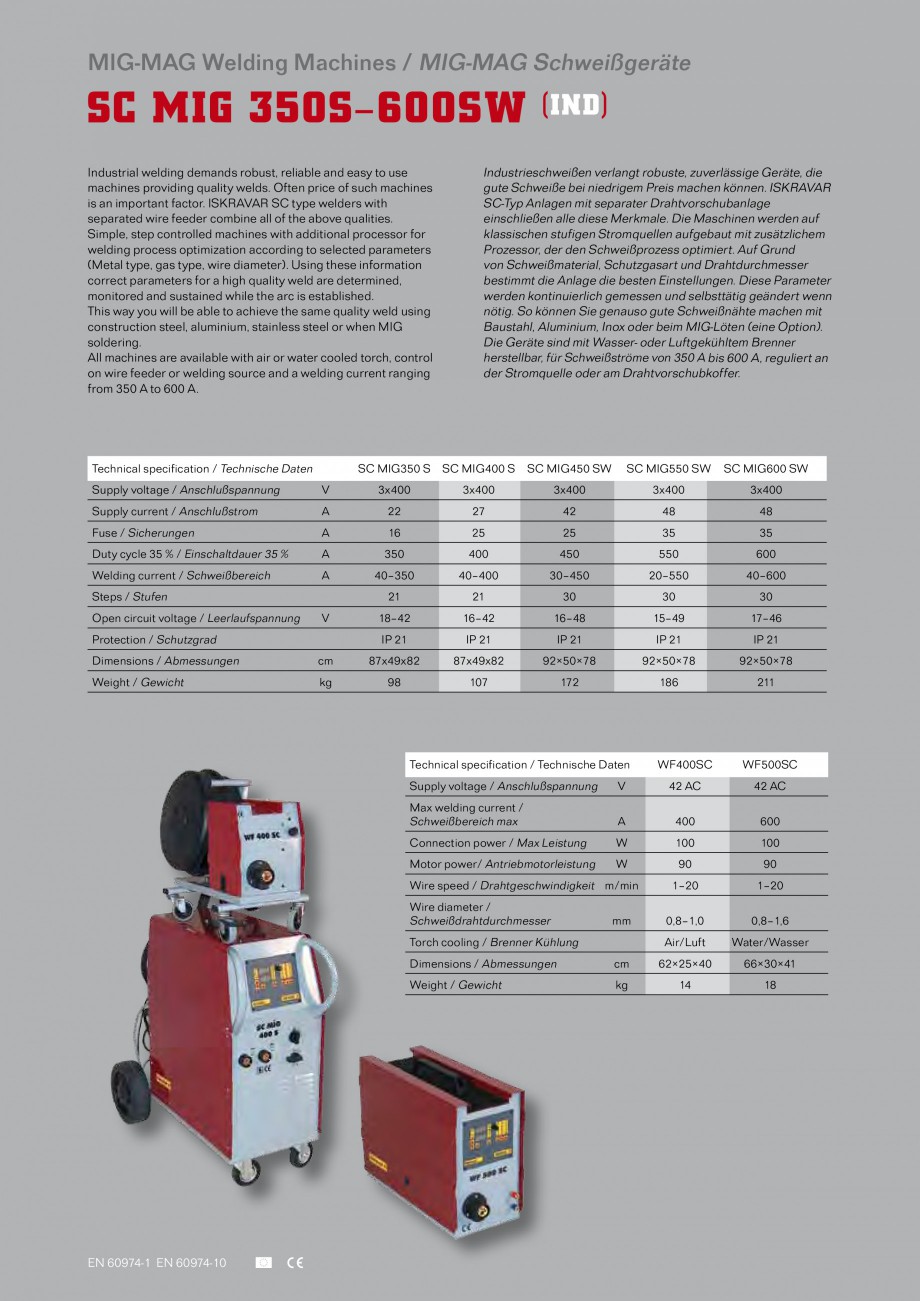 Pagina 12-Aparate de sudura MIG Iskra VARJENJE MIG 150, MIG 170, MIG 200 B, MIG 200, MIG 210 L Catalog,...