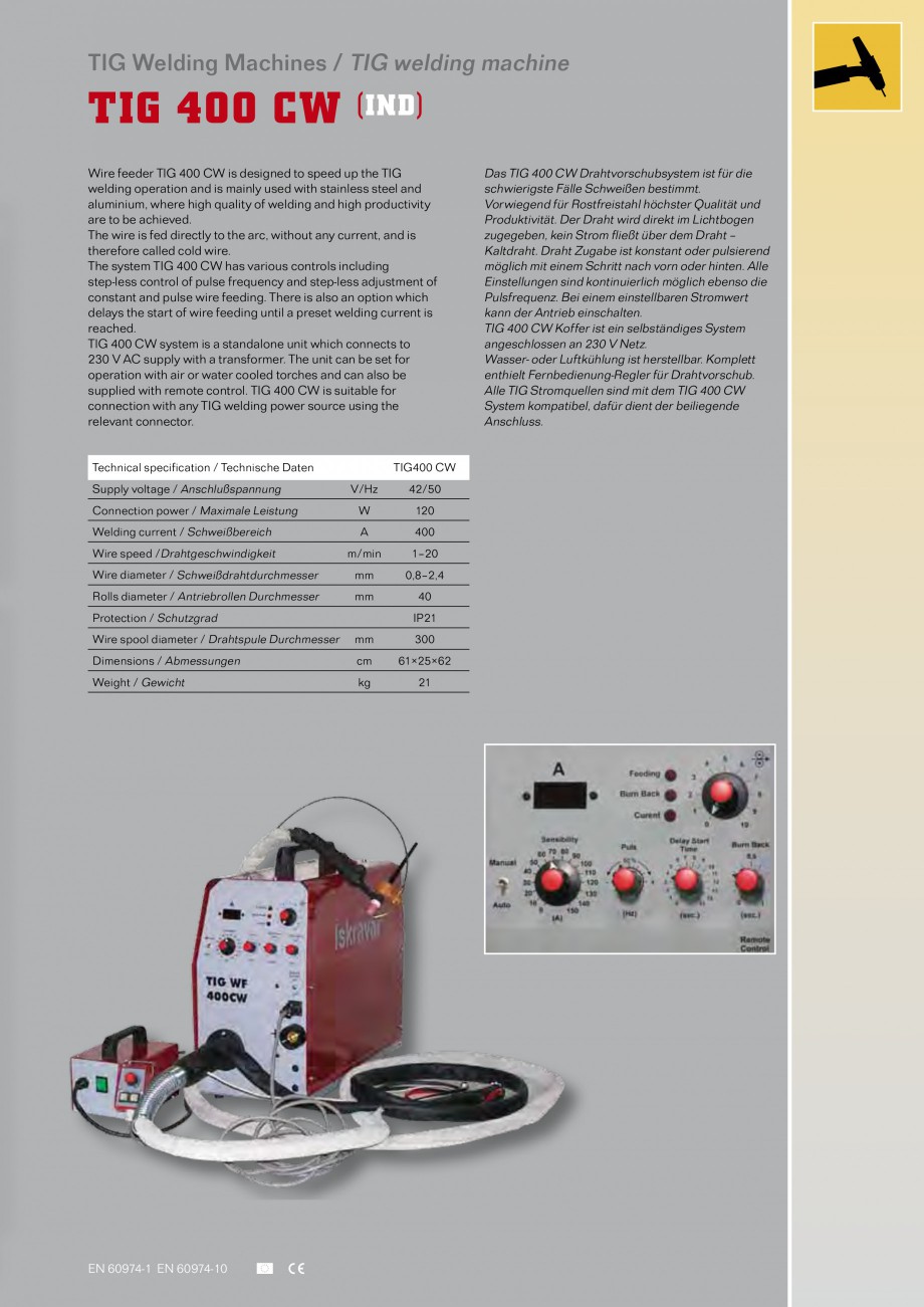 Pagina 19-Aparate de sudura MIG Iskra VARJENJE MIG 150, MIG 170, MIG 200 B, MIG 200, MIG 210 L Catalog,...