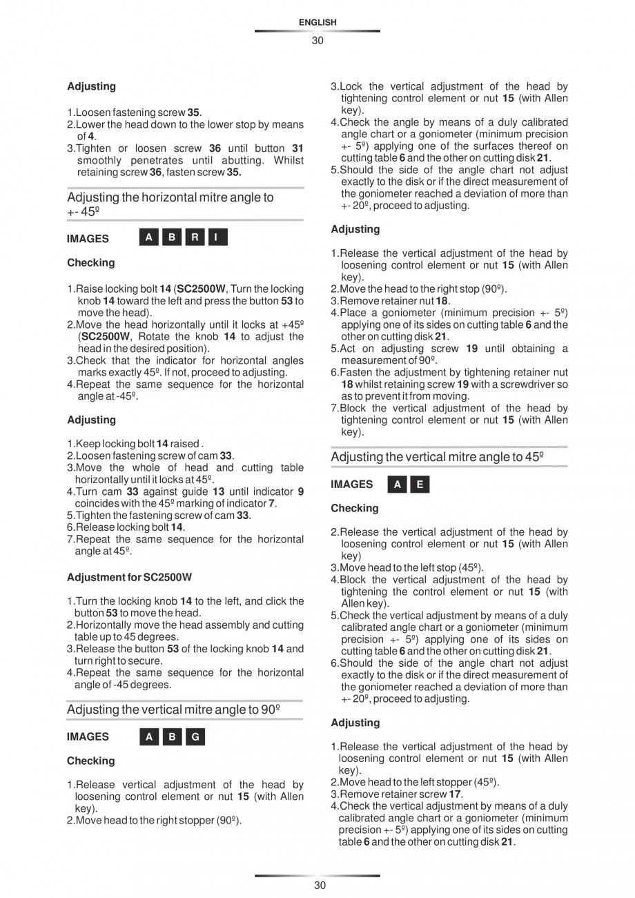 Pagina 41-Fierastraie circulare cu masa - Manual STAYER SC 265 W Instructiuni montaj, utilizare Spaniola,...
